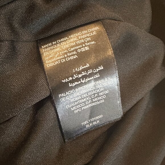 Bebe Removable Peplum Black Cocktail Dress Sleeveless Size 10 - Picture 6 of 7